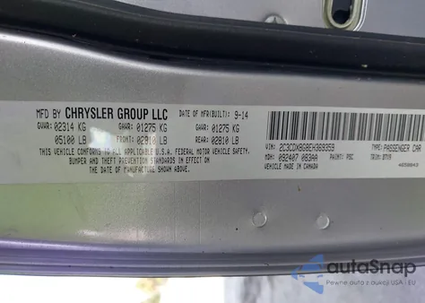 2014 Dodge Charger Se z USA, uszkodzony, nr VIN 2C3CDXBG8EH369359